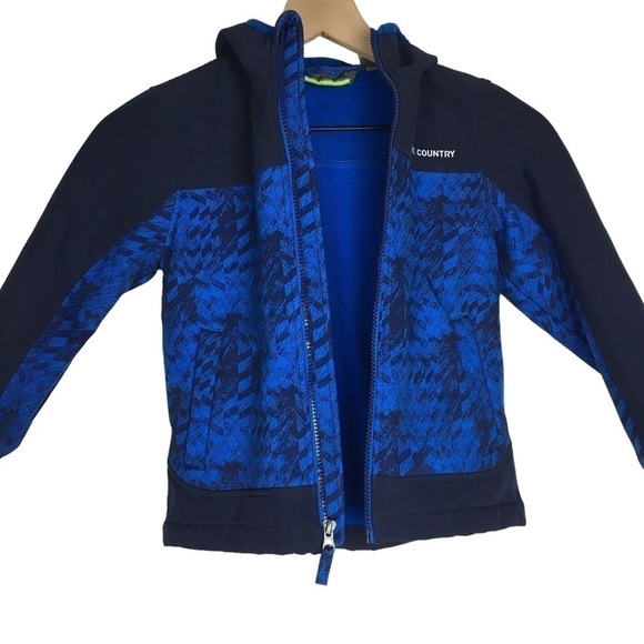 FREE COUNTRY Boy’s Ultimate Softshell Jacket Fleece Lined Reflective Size 5/6 - Picture 3 of 15